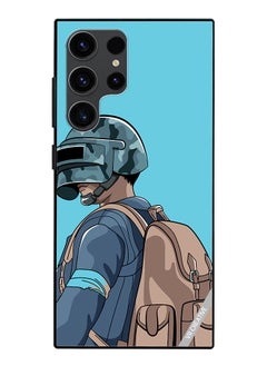 Protective Case Cover For Samsung Galaxy S24 Ultra Helmet And In Military Uniform Design Multicolour
