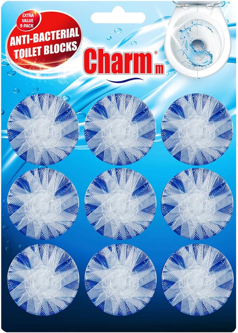 CHARMM كتل المرحاض المضادة للبكتيريا من تشارم - 9 قطع - Image 1