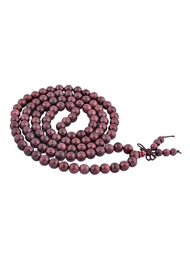 KYEYGWO 108 Mala Prayer Beads Bracelet for Woman, Natural Wood Tibetan Buddhist Buddha Meditation Bead Necklace, Violet Wood, Violet Wood, No Stone - Image 3