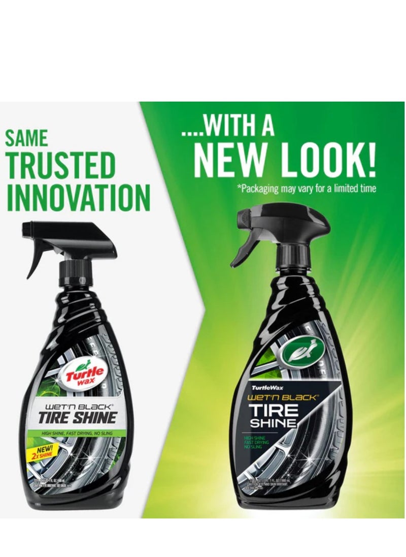 TurtleWax Turtle Wax Wet'n Black Ultra Wet Tire Shine  - Image 3