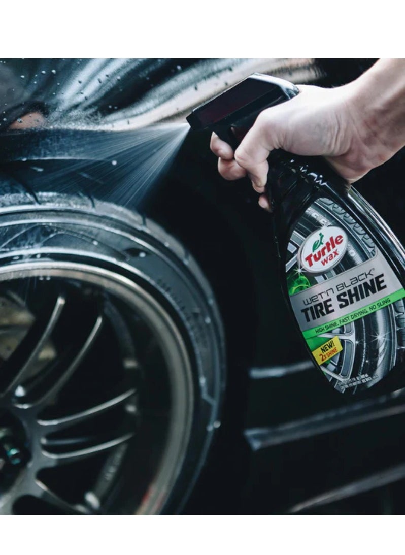 TurtleWax Turtle Wax Wet'n Black Ultra Wet Tire Shine  - Image 4