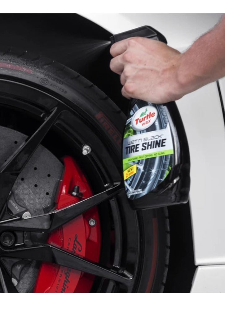 TurtleWax Turtle Wax Wet'n Black Ultra Wet Tire Shine  - Image 5