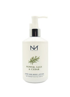 Niven Morgan Niven Morgan Pepper Sage and Cedar Hand and Body Lotion 105 fl oz 310 ml 