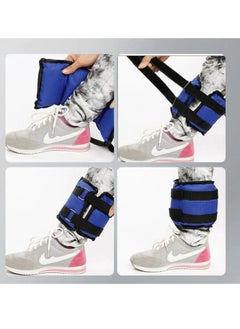 Relex Two-Piece Sand Weight Bag, 2 x 2KG Ankle and Wrist Weights, Strength Training Weight Set with Adjustable Strap Suit for Gymnastics, Aerobics, Physical Therapy, Gym Exercise. Breathable  - Image 5