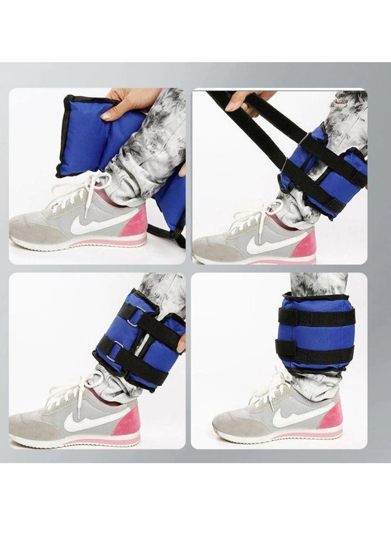 Relex Two-Piece Sand Weight Bag, 2 x 2KG Ankle and Wrist Weights, Strength Training Weight Set with Adjustable Strap Suit for Gymnastics, Aerobics, Physical Therapy, Gym Exercise. Breathable  - Image 5