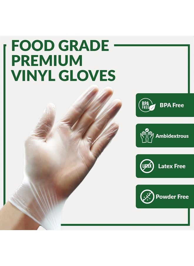 Gorilla Supply Large Vinyl Gloves, Clear, Unisex, Disposable, 1000 Count  - Image 2