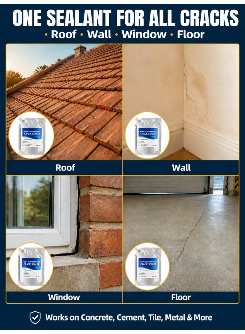 [Dries in 10 seconds] Crack-filling sealant for repairing cracks in roofs and floors - Image 4