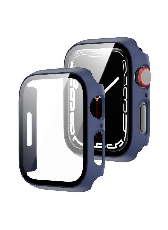 Neutral For Apple Watch10 Full Series Apple Watch Case Pc Frosted Oil Spray Tempered Film All-in-one Case - Image 1