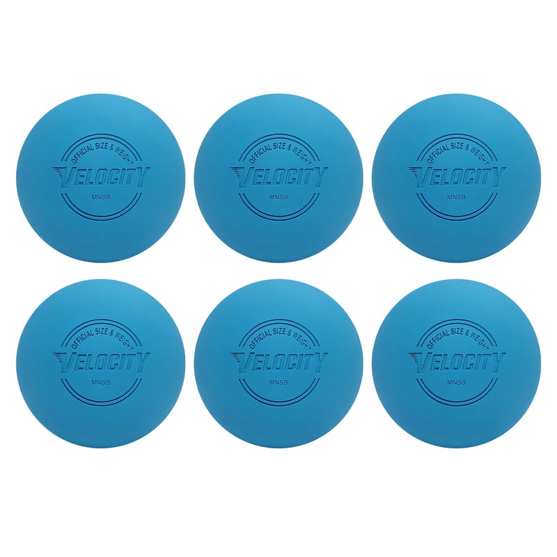 Velocity Practice Lacrosse Balls - 1, 2, 3, 6, 12, 18, 24, 36, 60 and 120 Packs - Official Size and Weight - Light Blue - Image 1