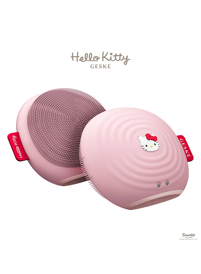 جيسكي فرشاة الوجه الصوتية GESKE x Hello Kitty SmartAppGuided، 4 في 1، فرشاة تنظيف الوجه الكهربائية، فرشاة تنظيف البشرة، تنظيف البشرة، العناية بالبشرة، التنظيف اللطيف