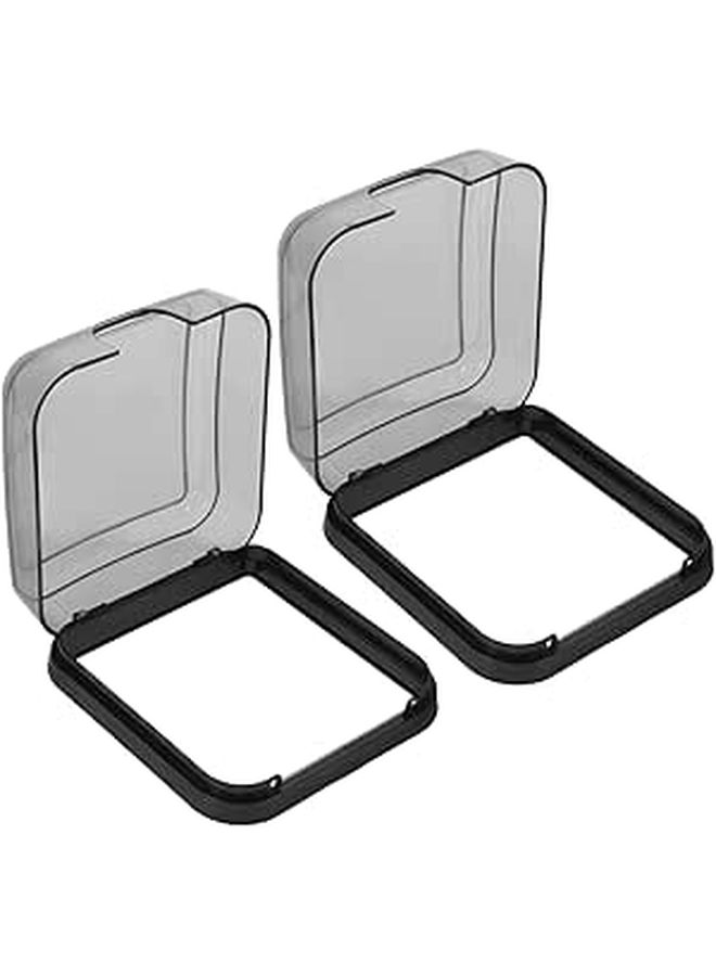 Black Waterproof Electrical Outlet Covers 2 Pack Self Adhesive Weatherproof Socket Protector Box for Bathroom Outdoor Use - Image 1