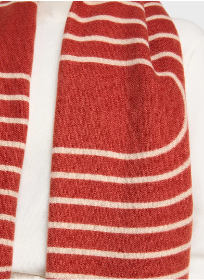 ELLA Light Weight Long Striped Winter Scarf