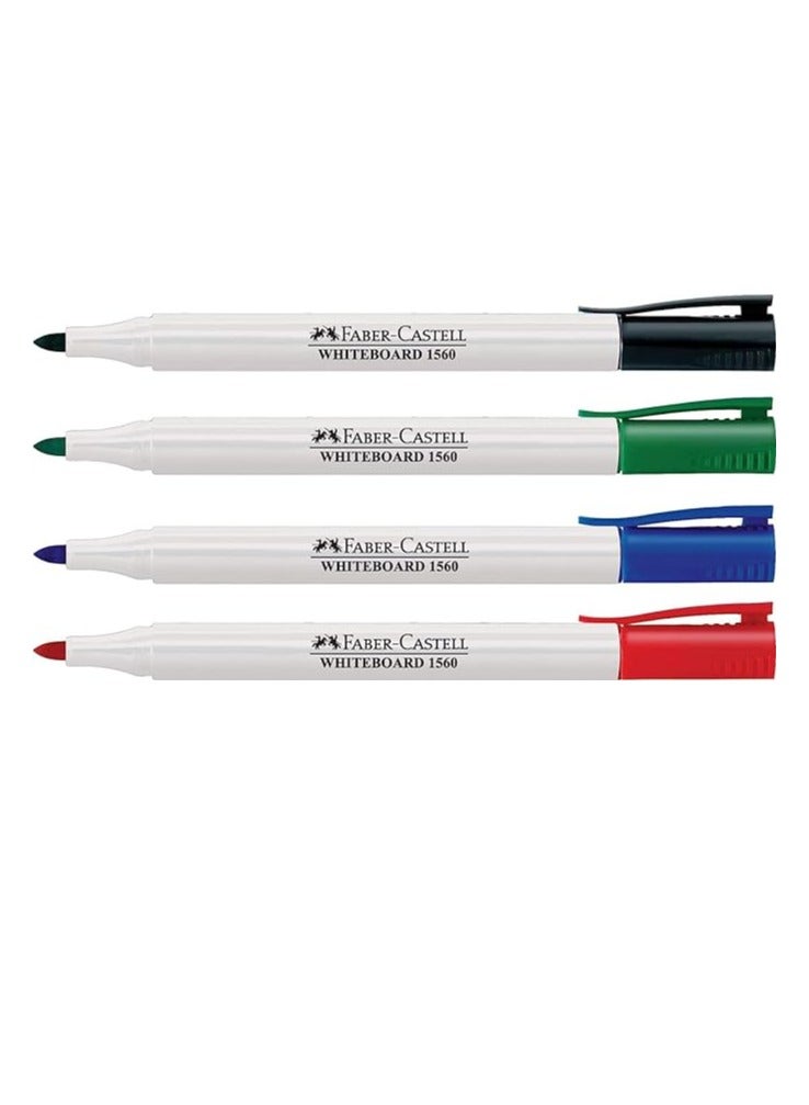 FABER-CASTELL Faber-Castell Whiteboard Marker Slim Wallet Of 4Pc Assorted  - Image 2