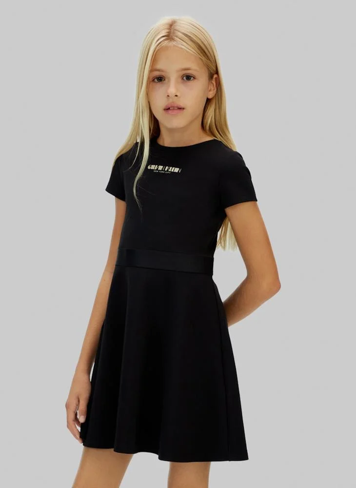 Calvin Klein Jeans Youth Logo Mini Fit & Flare Dress