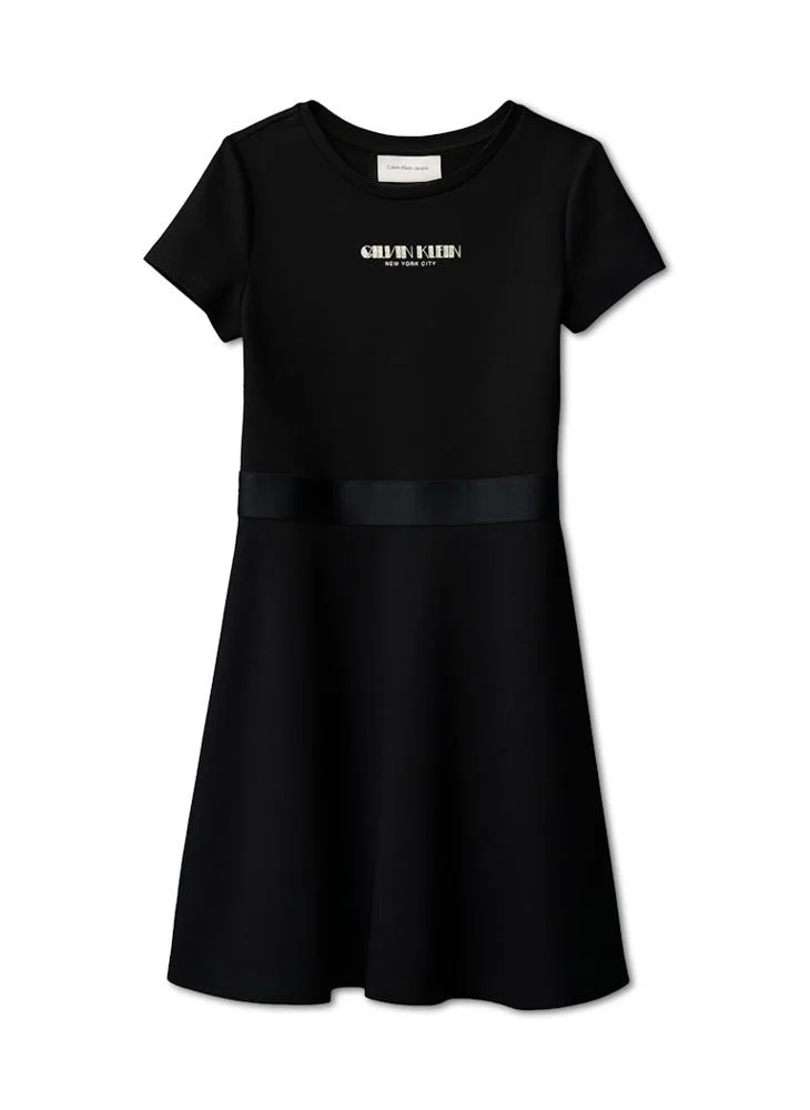 Calvin Klein Jeans Youth Logo Mini Fit & Flare Dress