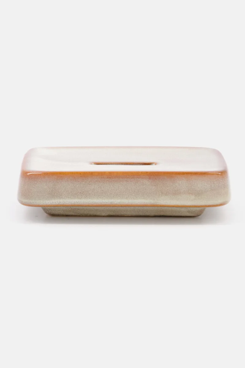 Muy Mucho Soap Holder 12,5 L x 7,9 W x 3 H cm, Brown Combo