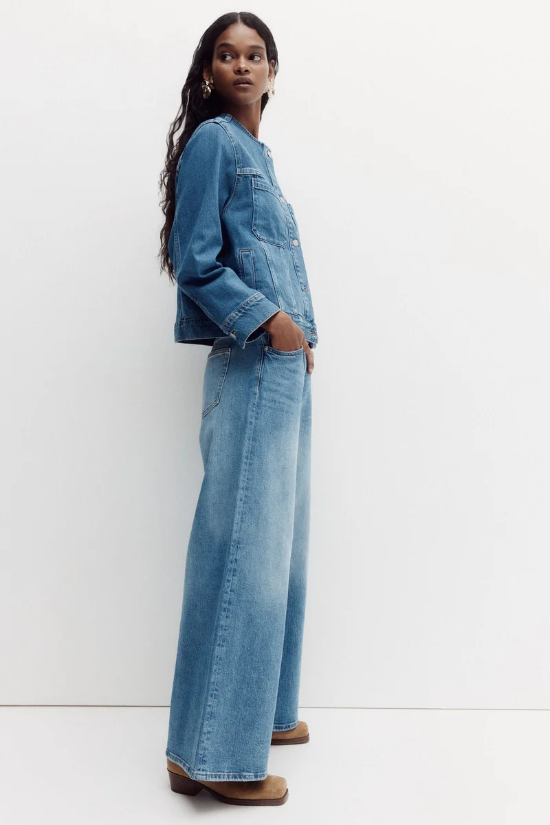 H&M  Wide Ultra High Jeans for Women | Best Price UAE
