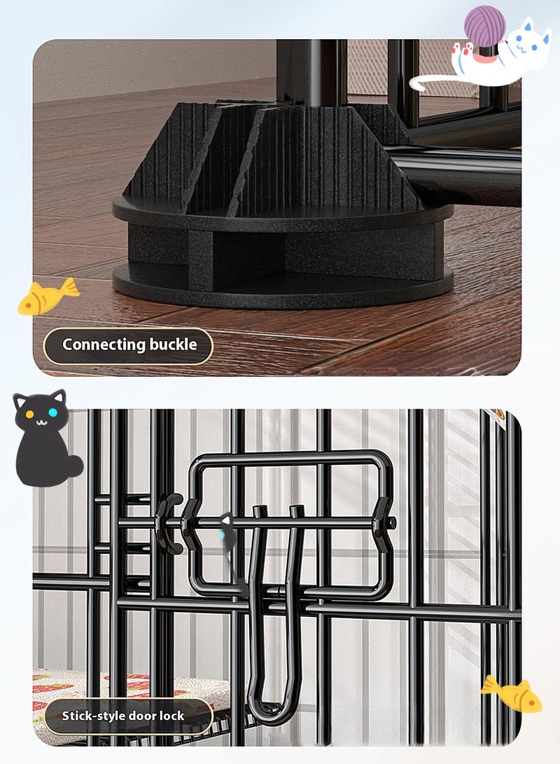 كيدل Cat Cage House Cat Enclosure داخلي الحيوانات الصغيرة أقفاص القط صندوق الكلب Playpen - Image 4