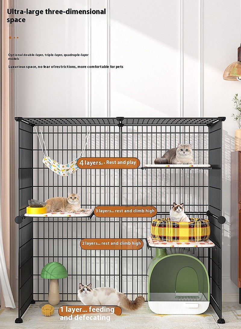 كيدل Cat Cage House Cat Enclosure داخلي الحيوانات الصغيرة أقفاص القط صندوق الكلب Playpen - Image 3