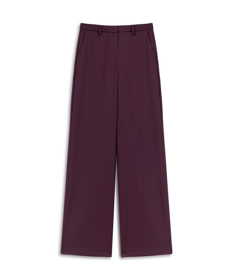 ابيكول Wide-Leg Trousers with Pockets