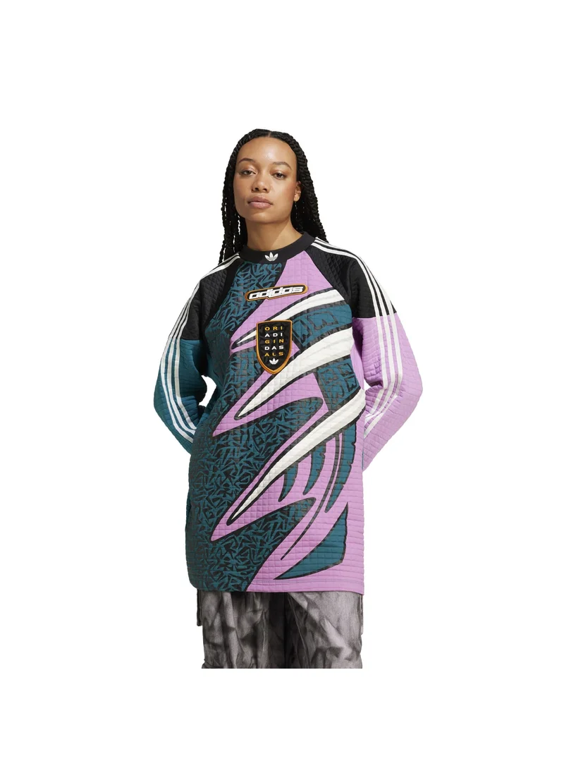 Adidas adidas OVERSIZE JERSEY Blue Originals Women JERSEYS