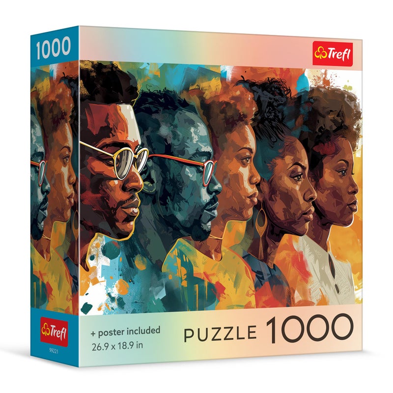 Trefl Square Box Faces in The Mist 1000 Piece Jigsaw Puzzle 27x19 Print DIY Puzzle Creative Fun Classic Jigsaw for Adults and Children from 14 Years Old - Image 3