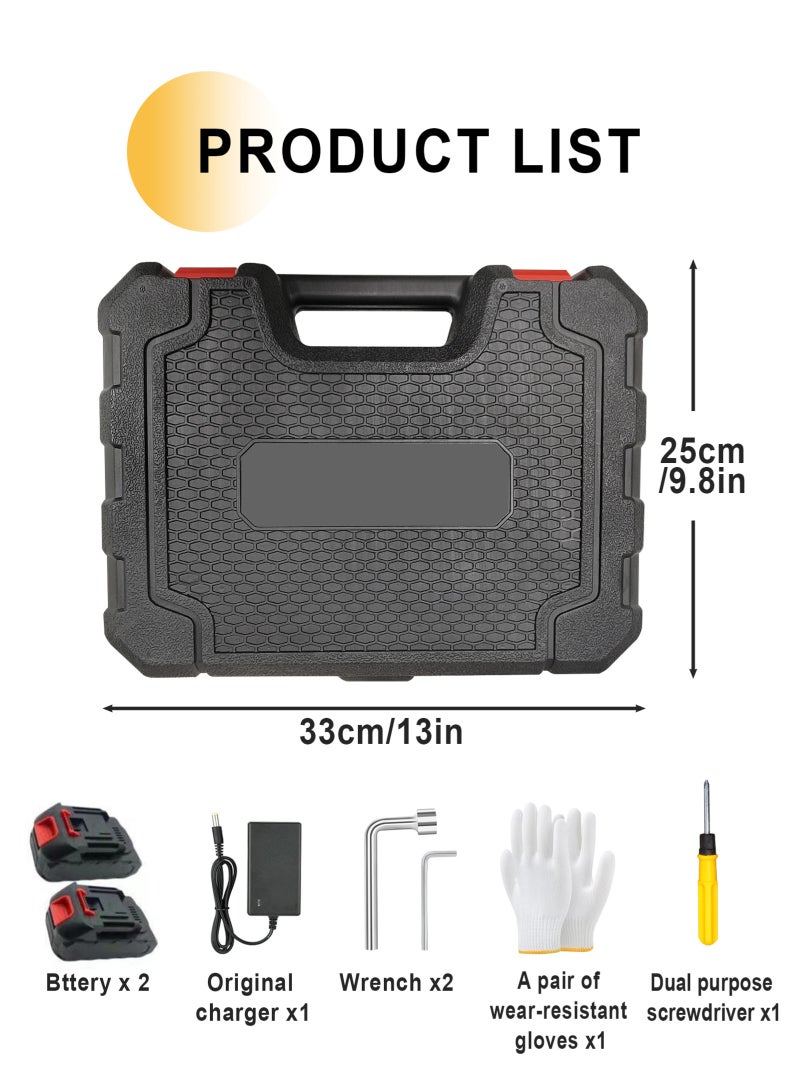 HomarKet 21V Electric Pruning Shears, Pruning shears for gardening,Cutter Gardening Scissors, With 2Pcs 2.0Ah Battery,1 Charger Included & Blades Set,1.2 Inch(30MM) - Image 2