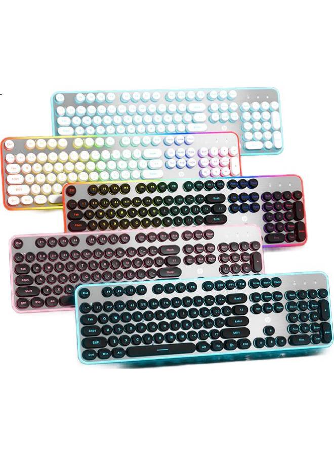 Hp K10F Mechanical Keyboard, Wired Keyboard For Gaming And Office Use, 26-Key Anti-Ghosting, High-Quality Black Keycaps With Frosted Finish - Image 1