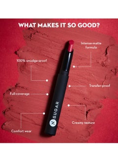 SUGAR Cosmetics SUGAR Cosmetics Matte Attack Lipstick for Women Enriched With Jojoba Oil 2gm  - Image 3