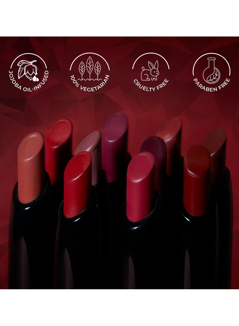 شوجر كوزماتيكس أحمر شفاه غير لامع من شوجر كوزمتكس للنساء غني بزيت الجوجوبا 2 جم- سالامون ريبابليك - Image 4