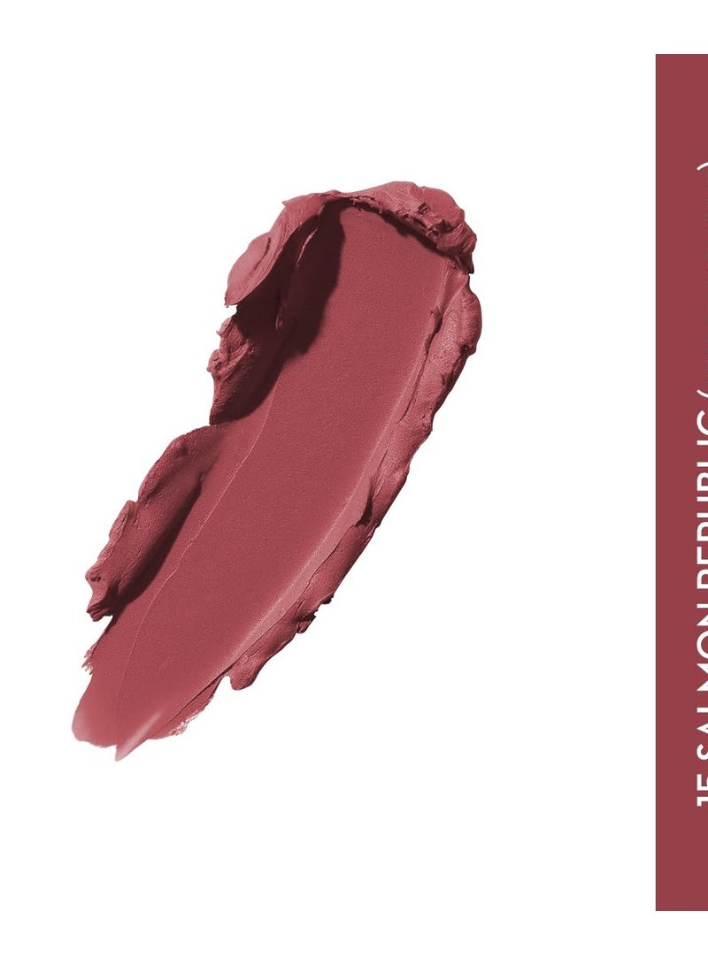 شوجر كوزماتيكس أحمر شفاه غير لامع من شوجر كوزمتكس للنساء غني بزيت الجوجوبا 2 جم- سالامون ريبابليك - Image 2