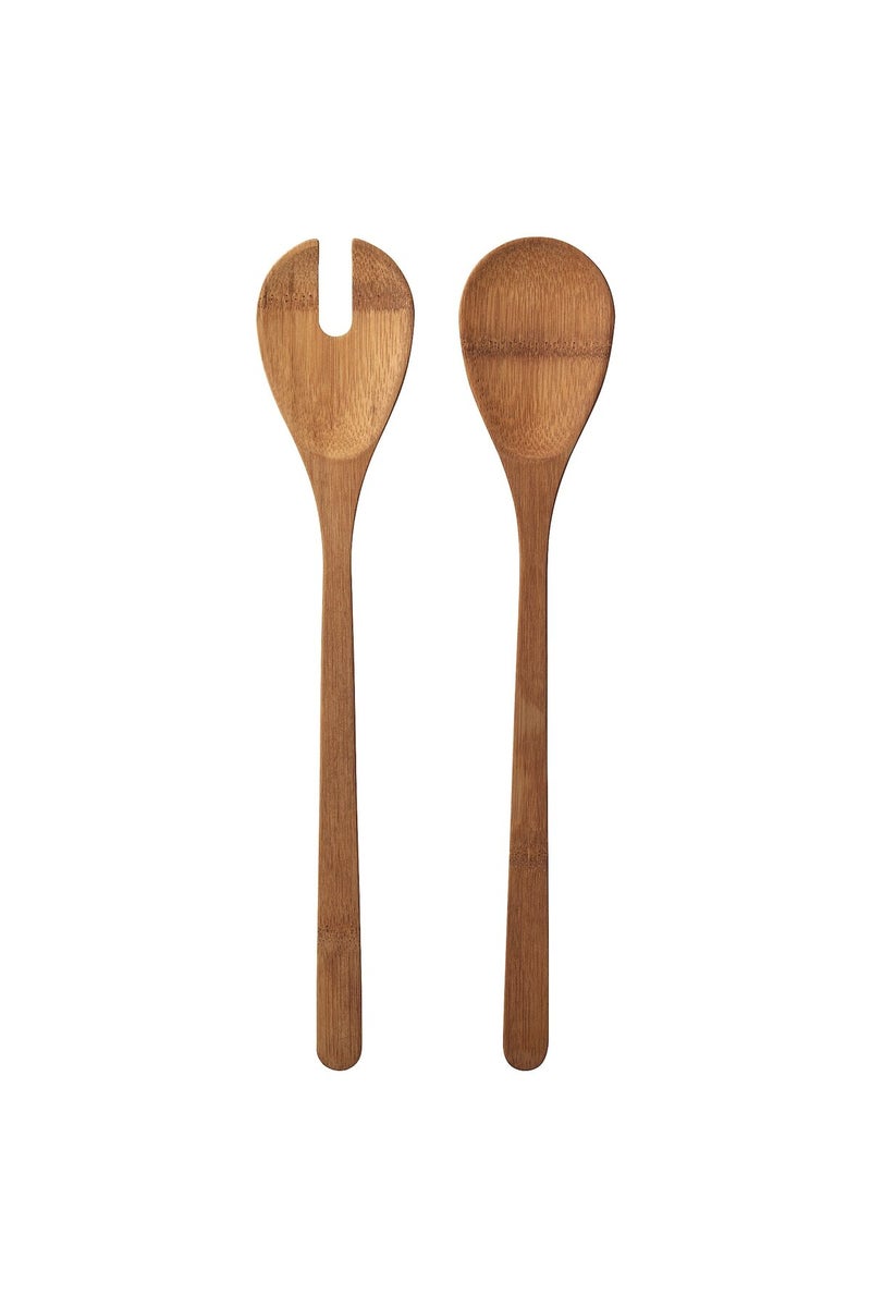 2-piece salad servers set, bamboo - Image 1