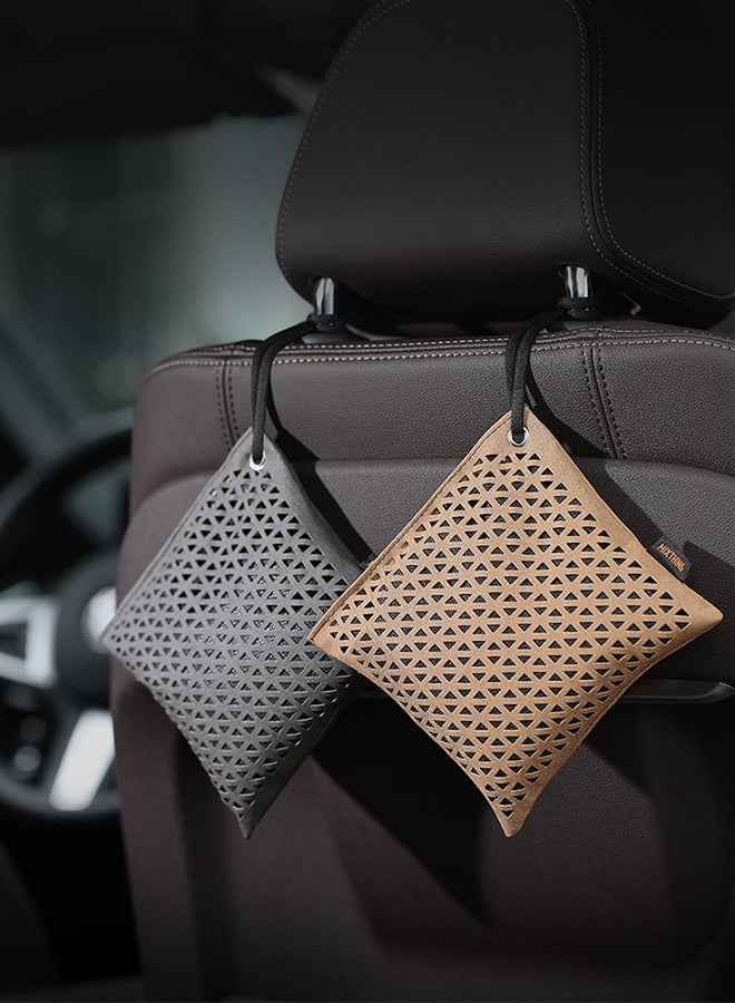 Activated Charcoal Odor Absorber,Reusable Hanger. Natural Bamboo Charcoal W Minerals Air Purifying Bag For Car Home Closet Air Freshener Deodorizer Odor Eliminator (2 PACK) - Image 1