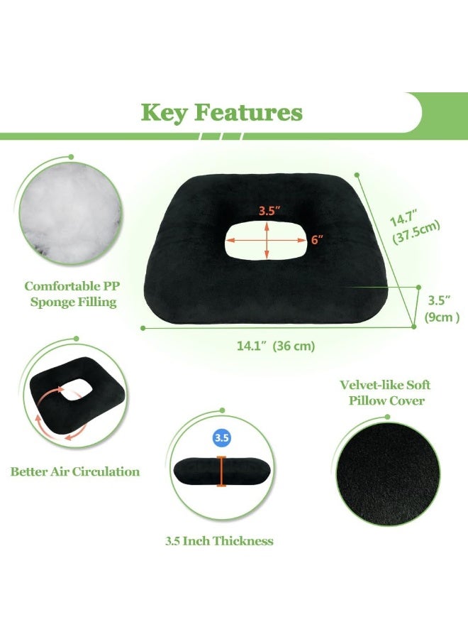 AOSSA Bed Sore Cushions for Butt Positioning Pillow Pressure Ulcer Cushion Donut Pressure Relief Pillow for Sleeping Position Wedge After Surgery Turning Back Body Leg Support Medical Seat Cushion - Image 3