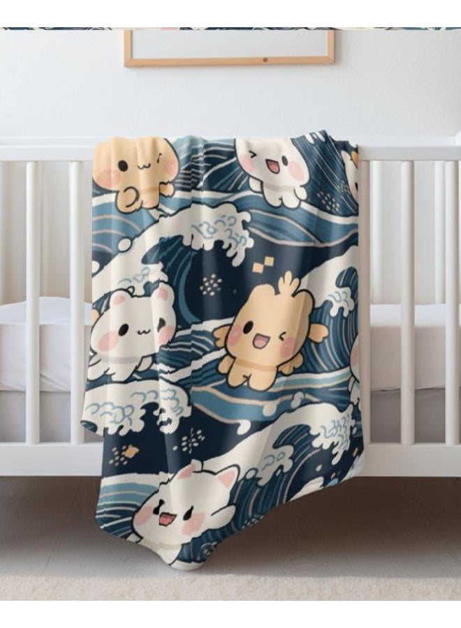 عام بطانية رقيقة من الفانيلا (حرارة ومريحة، ومناسبة للنوم واستخدام اللعبة والغبار والرمل) 150 سم * 200 سم - 904 - Image 1