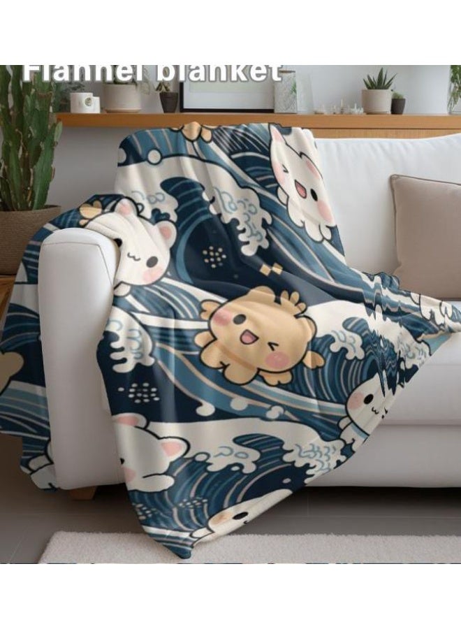 عام بطانية رقيقة من الفانيلا (حرارة ومريحة، ومناسبة للنوم واستخدام اللعبة والغبار والرمل) 150 سم * 200 سم - 904 - Image 4