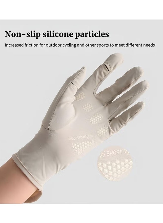 GIFT 2 pcs Women's Gloves Driving Gloves Non-slip Sun Protection Summer UV Protection Sports Gloves - Image 4