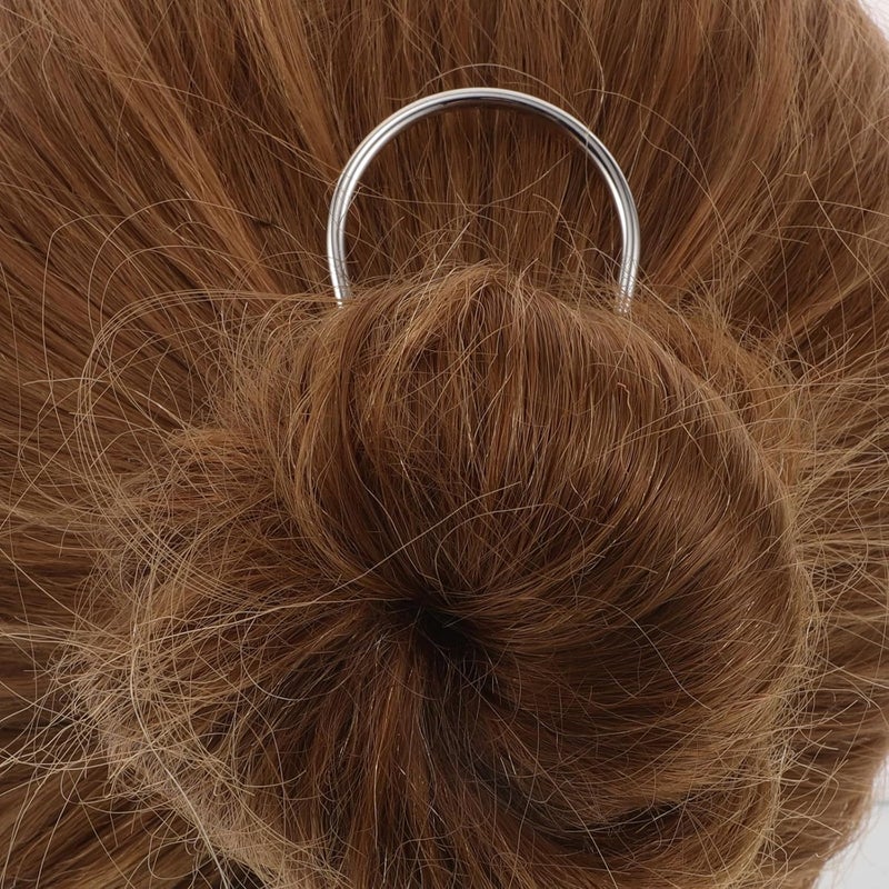 Alipis 3pcs Metal U-shaped Hair Forks Hair Pins for Women Styling Accessories French Updo Clips Buns Zinc Alloy - Image 5