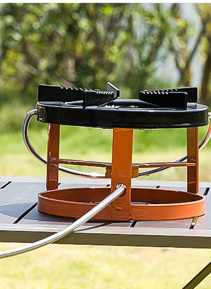 جو تو كامبس مواقد التخييم الخارجية من نوع سبليت | مواقد تخييم البوتان غازات مسطحة رؤوس خزانات برغي فرن غاز مواقد نزهة محمولة مع محول | مواقد الغازات المنقسمة خرطوم 1 متر مع موصل - Image 4