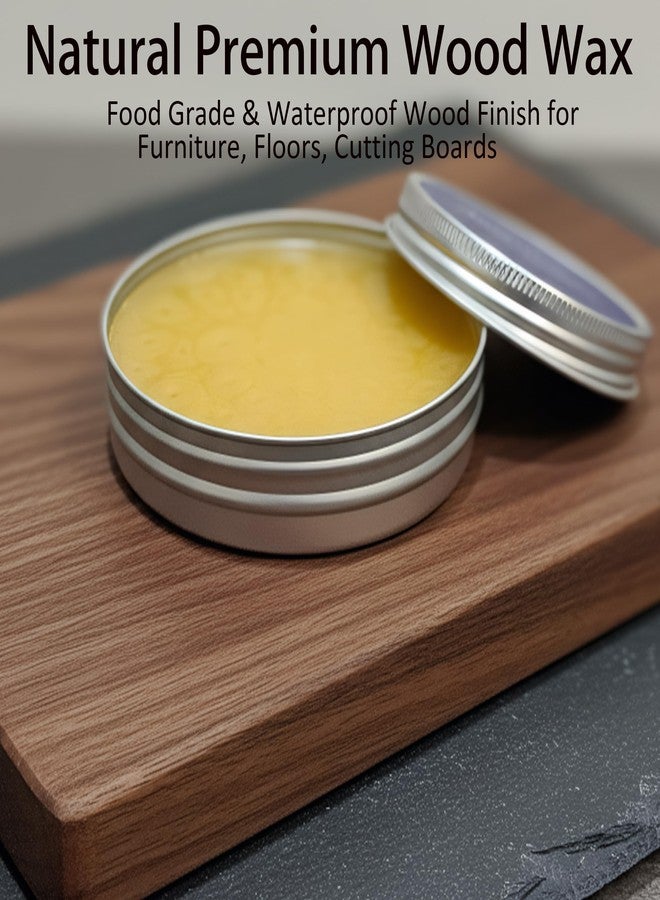 UMOKO Natural Premium Wood Wax for Cutting Boards, Food Grade Beeswax and Carnauba Wax Conditioner, Waterproof Finish for Furniture, Floors, Butcher Block, 2.8 oz - Image 4
