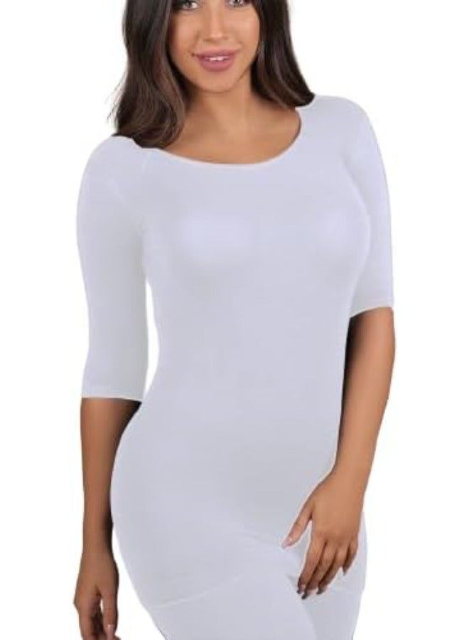 Selina Wear Selina Wear Women's T-shirt Round Neck - Half Sleeves Round Neck, Women's Short Sleeve Workout for Girls  - Image 1