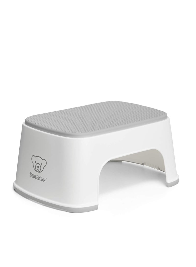 BABYBJORN BabyBjÃ¶rn Step Stool, White/Gray  - Image 1