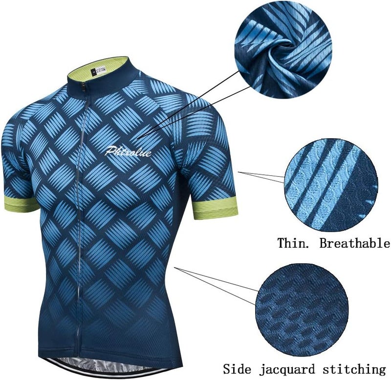 PHTXOLUE Cycling Kit Men Cycling Jersey Set Cycling Bib Shorts Bicycle Jersey Shirts Outfit Uniform Clothes - Image 2