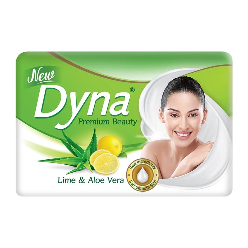 Dyna Lime Aloevera Extracts Beauty Soap 100gm x 5 Grade 1 Soap with 76 TFM - Image 2