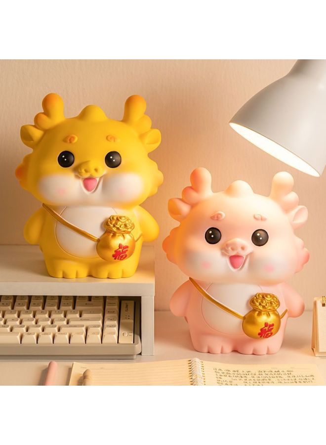 Zodiac Dragon Piggy Bank 2024 Only Can't Enter Large Capacity Savings Coin Bank Children's Day Gift-Color:[pink] Backpack Dragon-Size:Small Size [can Be Deposited And Taken Away] Resistant To Falling - Suitable For Children - Image 5