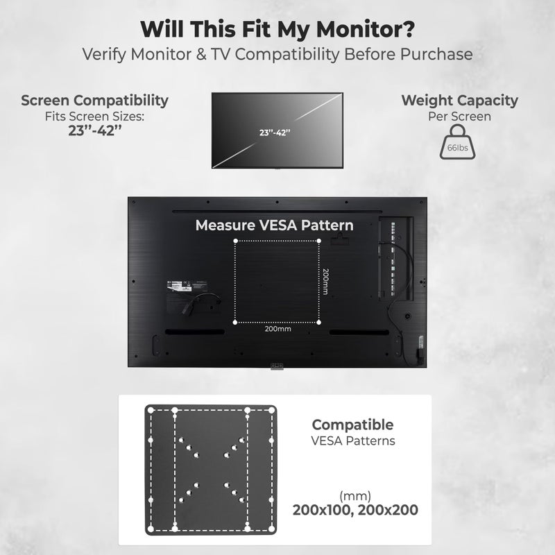 Mount Plus Mount World 1056 VESA 200 x 200 Universal Adapter for Medium Mounts (Adapter can be used for tv from 23" - 42" size) - Image 3