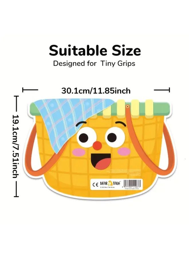 سلة الخضار والفواكه لعبة مطابقة بطاقات تعليمية تعليمية للأطفال كتاب مشغول - Image 3