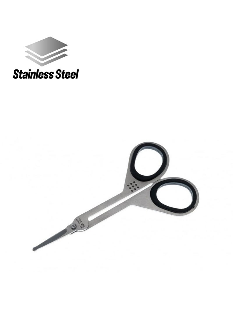 Seki Edge Stainless Steel Nostril Scissors (Ss908) Safety Grooming Scissors With Round Blunt Tips For Trimming Nose Hair & Other Facial Hair For Men & Women Made In Japan - Image 1