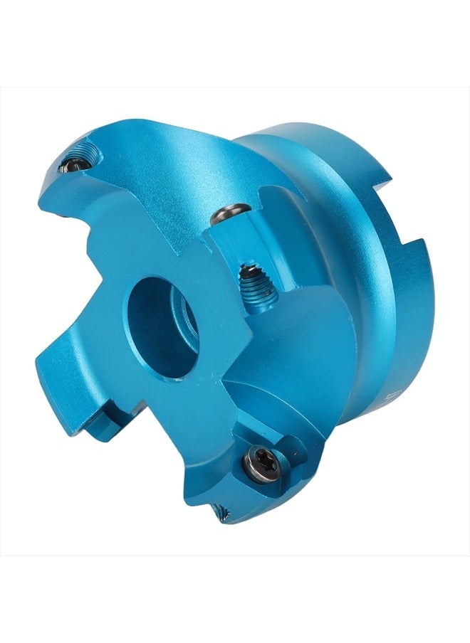 Kadimendium CNC Milling Cutter, High Efficiency 4 Flutes Oxidation Resistance Special Helical Offset Design Lathe Face Mill Aluminum Alloy for Plane Machining  - Image 1