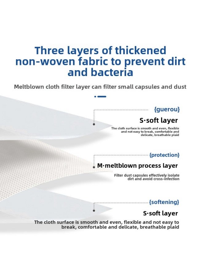 Disposable Bed Sheet Special Non-woven Fabric For Beauty Salon Thickened Waterproof Breathable Massage Bed Special Bed Sheet With Face-Color:White -Specifications:180*80  100 Sheets  - Image 3